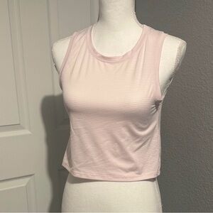 Pink FLEO Semi-Cropped Gym Tank